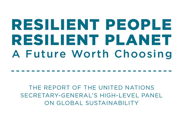 UN High-Level Panel on Global Sustainability Report